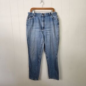 Vintage 90s Lee Riders Tapered Leg Jeans Pants Light Wash High Waisted Rise 32